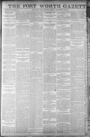 Fort Worth Gazette. (Fort Worth, Tex.), Vol. 14, No. 16, Ed. 1, Thursday, March 24, 1892
