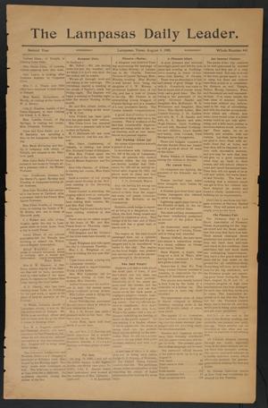 Primary view of object titled 'The Lampasas Daily Leader. (Lampasas, Tex.), Vol. 2, No. 441, Ed. 1 Wednesday, August 9, 1905'.