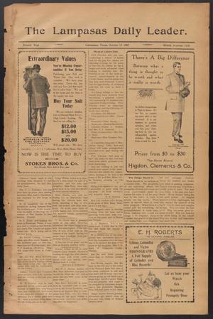 The Lampasas Daily Leader. (Lampasas, Tex.), Vol. 4, No. 1118, Ed. 1 Tuesday, October 15, 1907