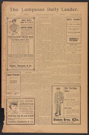 The Lampasas Daily Leader. (Lampasas, Tex.), Vol. 4, No. 940, Ed. 1 Wednesday, March 20, 1907