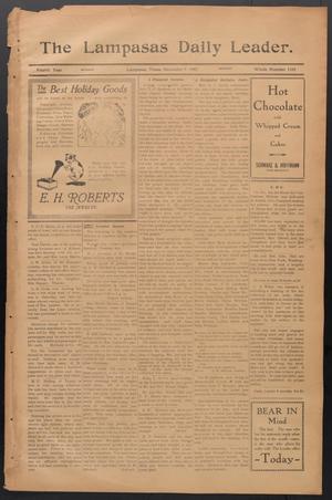 The Lampasas Daily Leader. (Lampasas, Tex.), Vol. 4, No. 1165, Ed. 1 Monday, December 9, 1907
