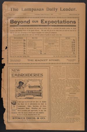 The Lampasas Daily Leader. (Lampasas, Tex.), Vol. 3, No. 900, Ed. 1 Friday, February 1, 1907
