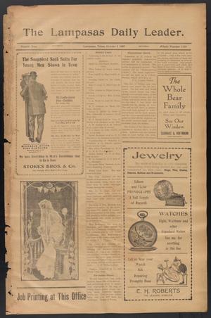 The Lampasas Daily Leader. (Lampasas, Tex.), Vol. 4, No. 1110, Ed. 1 Saturday, October 5, 1907
