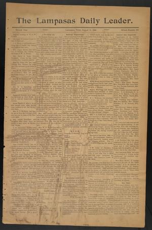 Primary view of object titled 'The Lampasas Daily Leader. (Lampasas, Tex.), Vol. 2, No. 443, Ed. 1 Friday, August 11, 1905'.