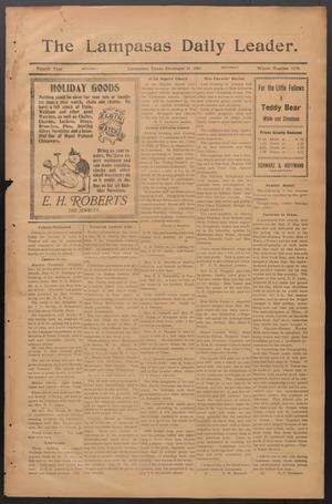 The Lampasas Daily Leader. (Lampasas, Tex.), Vol. 4, No. 1176, Ed. 1 Saturday, December 21, 1907