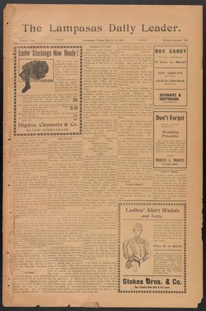 The Lampasas Daily Leader. (Lampasas, Tex.), Vol. 4, No. 939, Ed. 1 Tuesday, March 19, 1907