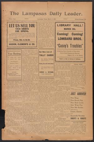The Lampasas Daily Leader. (Lampasas, Tex.), Vol. 3, No. 926, Ed. 1 Monday, March 4, 1907