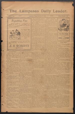 The Lampasas Daily Leader. (Lampasas, Tex.), Vol. 4, No. 1182, Ed. 1 Monday, December 30, 1907