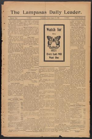 The Lampasas Daily Leader. (Lampasas, Tex.), Vol. 2, No. 460, Ed. 1 Thursday, August 31, 1905