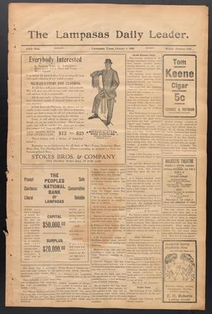 The Lampasas Daily Leader. (Lampasas, Tex.), Vol. 5, No. 1420, Ed. 1 Monday, October 5, 1908