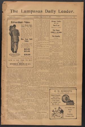 The Lampasas Daily Leader. (Lampasas, Tex.), Vol. 4, No. 1120, Ed. 1 Thursday, October 17, 1907