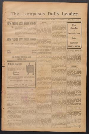 The Lampasas Daily Leader. (Lampasas, Tex.), Vol. 5, No. 1441, Ed. 1 Thursday, October 29, 1908