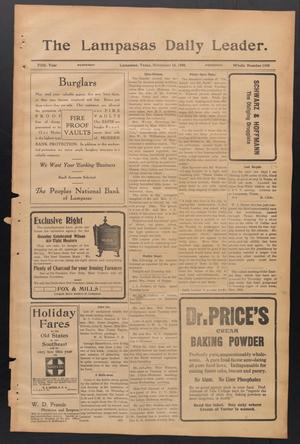 The Lampasas Daily Leader. (Lampasas, Tex.), Vol. 5, No. 1458, Ed. 1 Wednesday, November 18, 1908