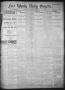 Primary view of Fort Worth Daily Gazette. (Fort Worth, Tex.), Vol. 17, No. 345, Ed. 1, Friday, November 3, 1893