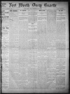 Primary view of object titled 'Fort Worth Daily Gazette. (Fort Worth, Tex.), Vol. 17, No. 231, Ed. 1, Wednesday, July 5, 1893'.