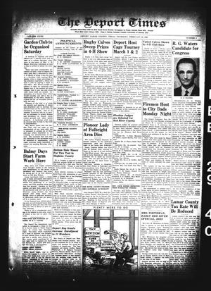 The Deport Times (Deport, Tex.), Vol. 32, No. 4, Ed. 1 Thursday, February 29, 1940