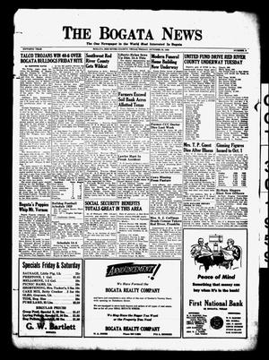 The Bogata News (Bogata, Tex.), Vol. 50, No. 3, Ed. 1 Friday, October 30, 1959