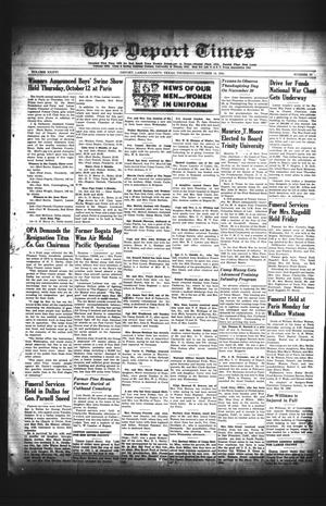 The Deport Times (Deport, Tex.), Vol. 36, No. 37, Ed. 1 Thursday, October 19, 1944