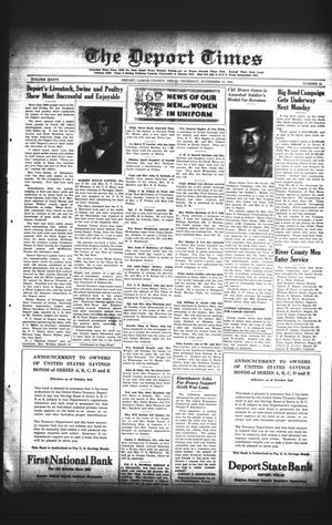 The Deport Times (Deport, Tex.), Vol. 36, No. 41, Ed. 1 Thursday, November 16, 1944