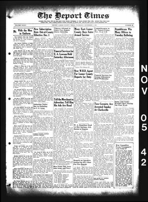 The Deport Times (Deport, Tex.), Vol. 34, No. 39, Ed. 1 Thursday, November 5, 1942