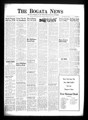 Primary view of object titled 'The Bogata News (Bogata, Tex.), Vol. 58, No. 4, Ed. 1 Thursday, November 2, 1967'.