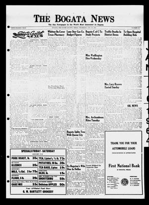 Primary view of object titled 'The Bogata News (Bogata, Tex.), Vol. 54, No. 14, Ed. 1 Thursday, January 16, 1964'.
