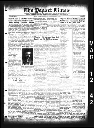 The Deport Times (Deport, Tex.), Vol. 34, No. 5, Ed. 1 Thursday, March 12, 1942