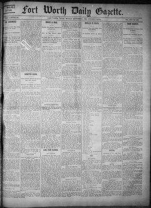 Primary view of object titled 'Fort Worth Daily Gazette. (Fort Worth, Tex.), Vol. 17, No. 289, Ed. 1, Monday, September 4, 1893'.