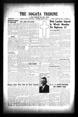 Primary view of object titled 'The Bogata Tribune (Bogata, Tex.), Vol. 1, No. 45, Ed. 1 Thursday, March 26, 1959'.