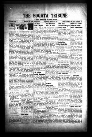 The Bogata Tribune (Bogata, Tex.), Vol. 1, No. 43, Ed. 1 Thursday, March 12, 1959