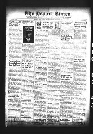The Deport Times (Deport, Tex.), Vol. 35, No. 43, Ed. 1 Thursday, December 2, 1943
