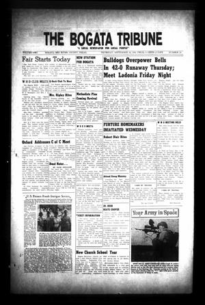 The Bogata Tribune (Bogata, Tex.), Vol. 2, No. 19, Ed. 1 Thursday, September 24, 1959