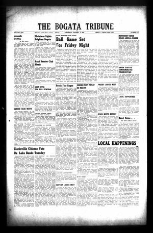 The Bogata Tribune (Bogata, Tex.), Vol. 1, No. 29, Ed. 1 Thursday, December 4, 1958