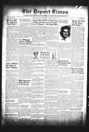 The Deport Times (Deport, Tex.), Vol. 35, No. 3, Ed. 1 Thursday, February 25, 1943