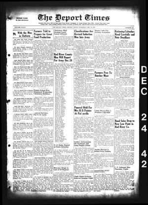 The Deport Times (Deport, Tex.), Vol. 34, No. 46, Ed. 1 Thursday, December 24, 1942