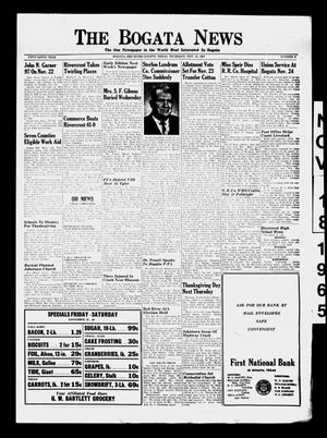 Primary view of object titled 'The Bogata News (Bogata, Tex.), Vol. 56, No. 6, Ed. 1 Thursday, November 18, 1965'.
