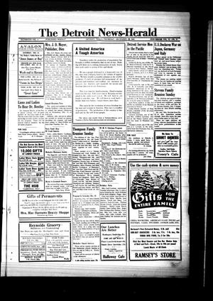The Detroit News-Herald (Detroit, Tex.), Vol. 14, No. 37, Ed. 1 Thursday, December 11, 1941
