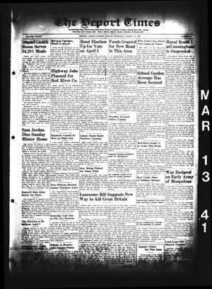 The Deport Times (Deport, Tex.), Vol. 33, No. 6, Ed. 1 Thursday, March 13, 1941