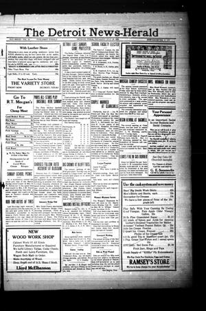 The Detroit News-Herald (Detroit, Tex.), Vol. 6, No. [16], Ed. 1 Thursday, July 20, 1933
