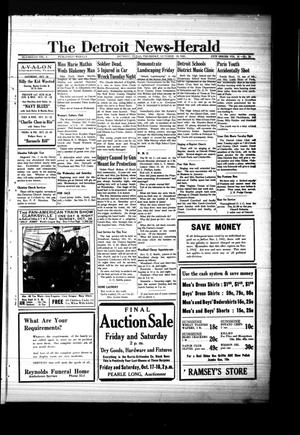 The Detroit News-Herald (Detroit, Tex.), Vol. 14, No. 29, Ed. 1 Thursday, October 16, 1941