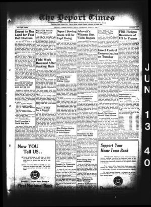 The Deport Times (Deport, Tex.), Vol. 32, No. 19, Ed. 1 Thursday, June 13, 1940