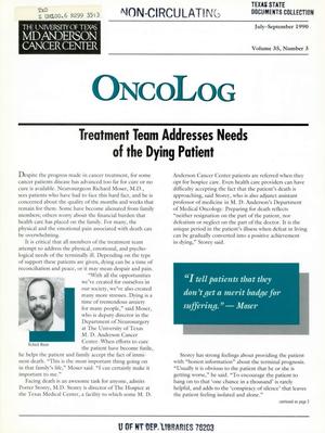 OncoLog, Volume 35, Number 3, July-September 1990