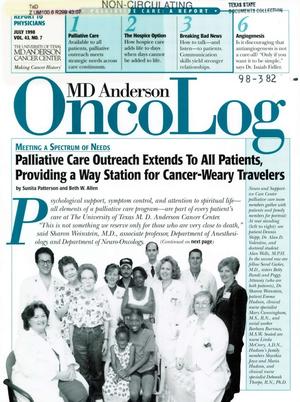 MD Anderson OncoLog, Volume 43, Number 7, July 1998