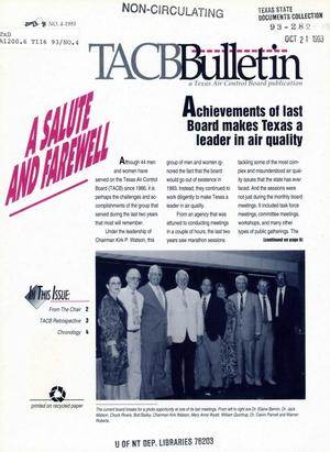 Primary view of object titled 'TACB Bulletin, Number 4, 1993'.