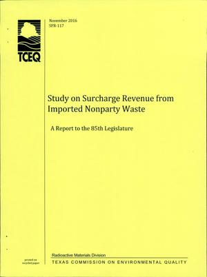 Study on Surcharge Revenue from Imported Nonparty Waste