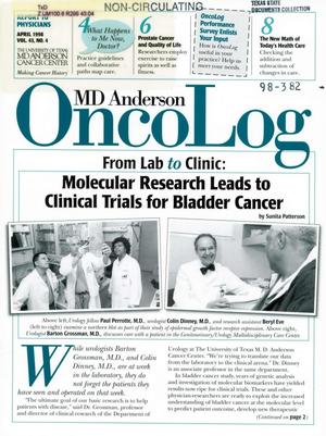 MD Anderson OncoLog, Volume 43, Number 4, April 1998