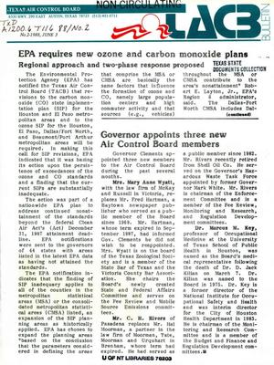 TACB Bulletin, Number 2, June 3, 1988