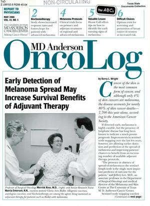 MD Anderson OncoLog, Volume 45, Number 5, May 2000