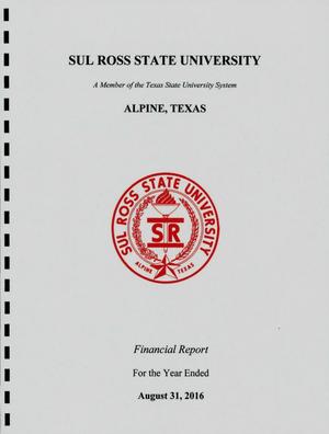 Sul Ross State University Annual Financial Report: 2016