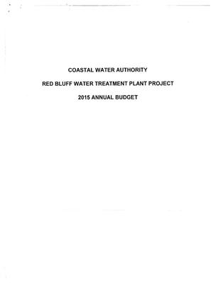 Primary view of object titled 'Red Bluff Water Treatment Plant Project Annual Budget: 2015'.